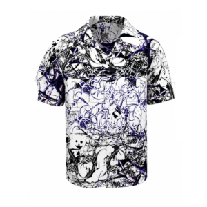 LOVE IS LIFE – Button-Up Shirt (White)